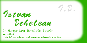 istvan dehelean business card